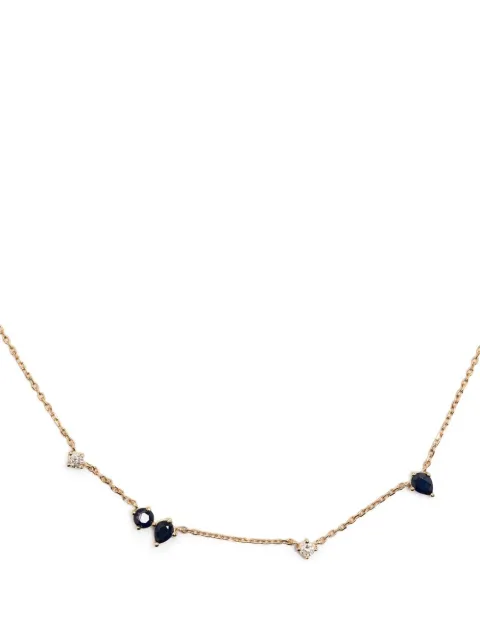 Adina Reyter 14kt yellow gold Premier Amigos sapphire and diamond necklace Gold N1710SAPY14YELLOW