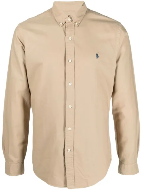 Polo Ralph Lauren Polo Pony button-collar shirt Neutrals 710889739001