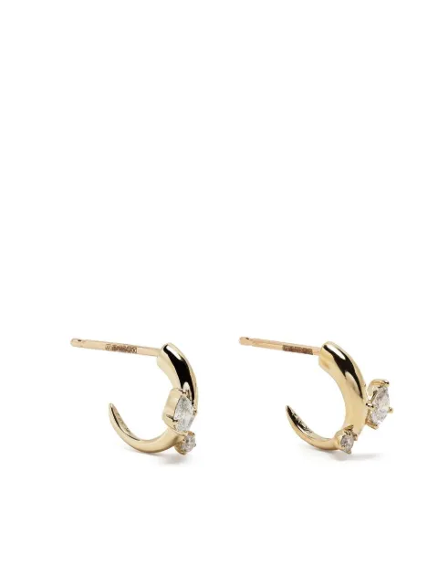 Adina Reyter 14kt yellow gold Premier Amigos hoop earrings Gold E1243DSEY14YELLOW