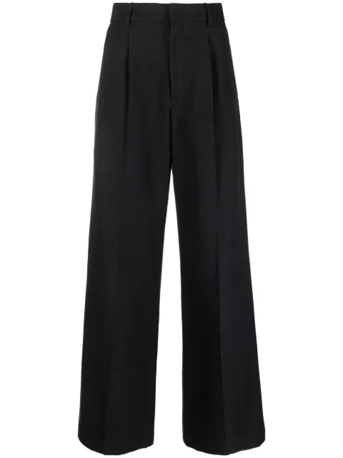 ISABEL MARANT high-waisted wide-leg trousers Blue PA222322A014I