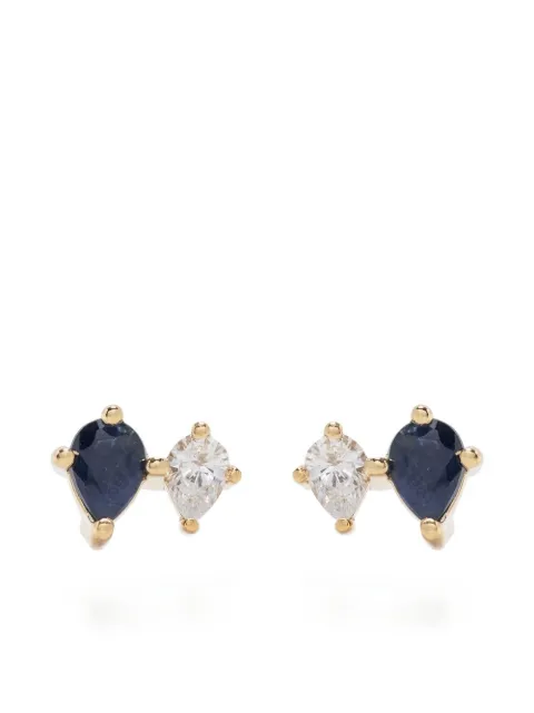 Adina Reyter 14kt yellow gold Premier Amigos sapphire and diamond earrings Gold E1240DSEY14YELLOW