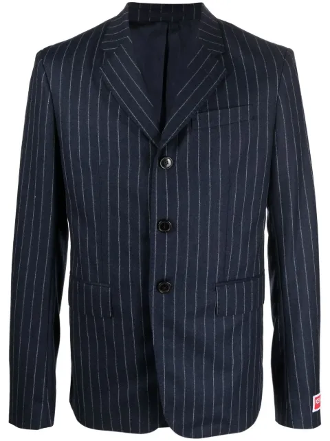Kenzo pinstripe single-breasted blazer Blue FC65VE1229RA