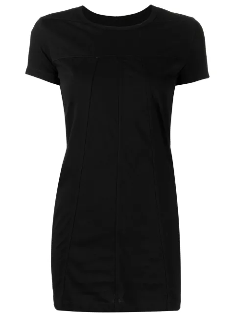 Rick Owens panelled short-sleeved T-shirt Black RP02B6213JA