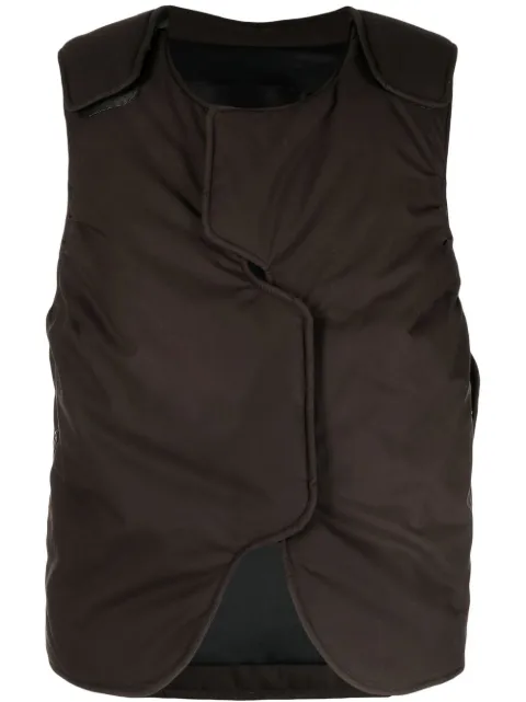 A-COLD-WALL* Form asymmetric gilet Brown ACWMO089