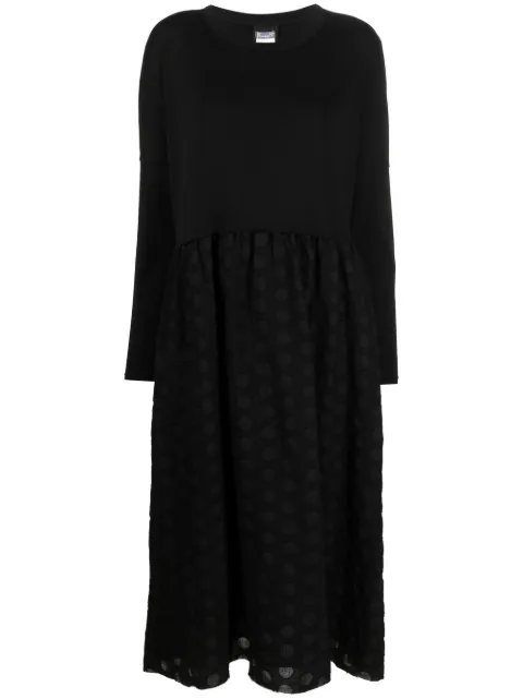 Kristensen Du Nord long-sleeved woollen shift dress Black C332