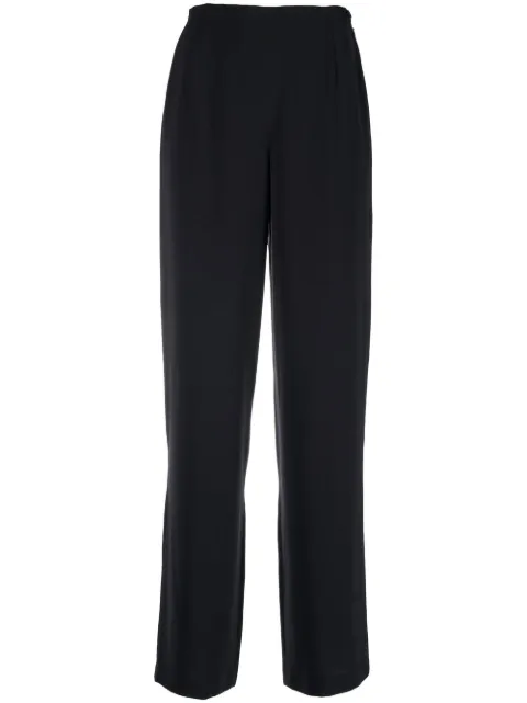 Giorgio Armani Pre-Owned 1990s high-waisted wide-legged trousers Black GIAR250AB