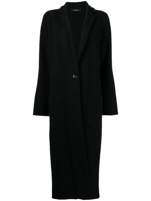 Lisa Yang single-breasted fitted coat Black 202104BL
