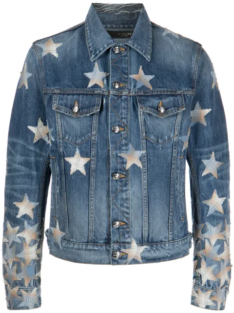 AMIRI printed denim jacket Blue PF22MDT001