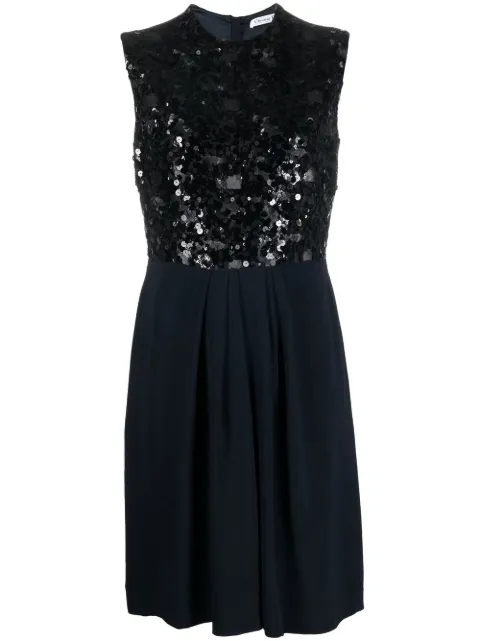 Christian Dior Pre-Owned 2000s sequinned silk dress Blue HOLADIO262