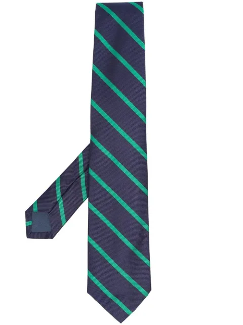 Polo Ralph Lauren diagonal stripe silk tie Blue 712883559003
