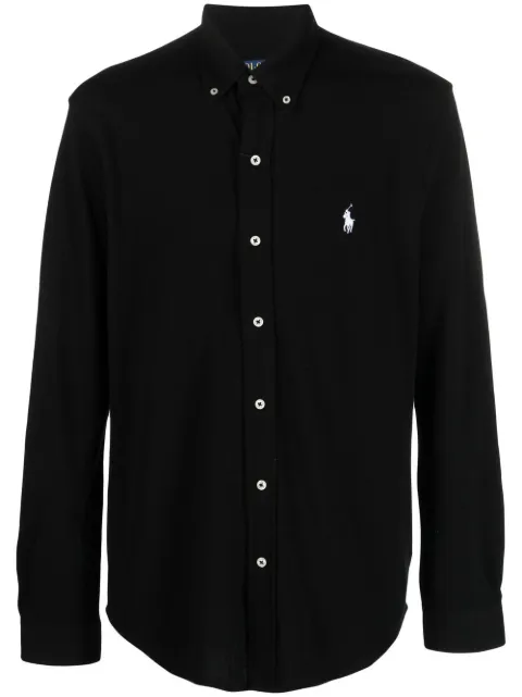 Polo Ralph Lauren Polo Pony button-collar shirt Black 710654408089