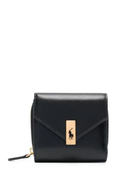 Polo Ralph Lauren Polo ID compact leather wallet Black 427871286001