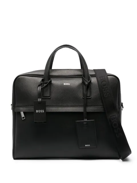 BOSS document case with foil-print logo Black 50483563001