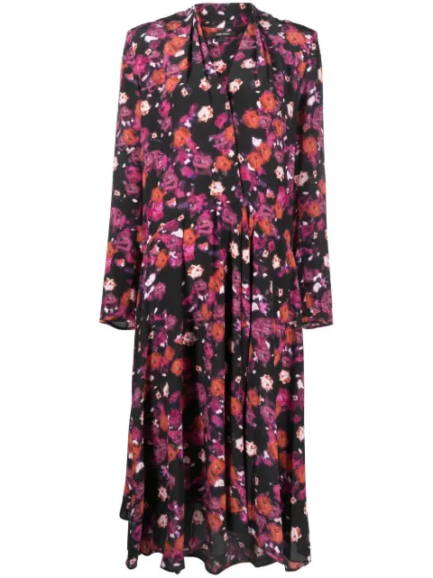 ISABEL MARANT floral-print dress Black RO224722H023I