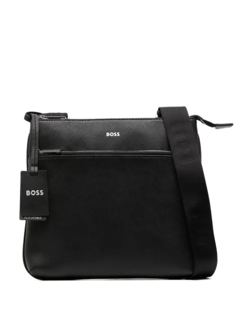 BOSS envelope bag with foil-print logo Black 50483567001