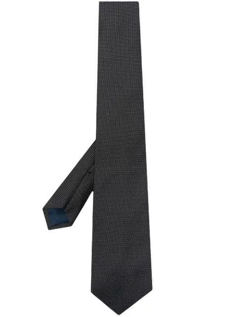 Polo Ralph Lauren polka-dot embroidered silk tie Black 712883560001