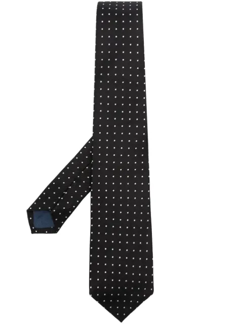 Polo Ralph Lauren polka-dot silk tie Black 712883561001