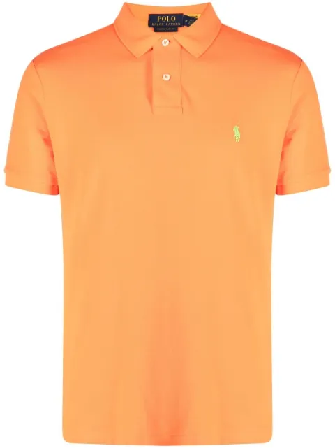 Polo Ralph Lauren embroidered-logo polo shirt Orange 710680784311