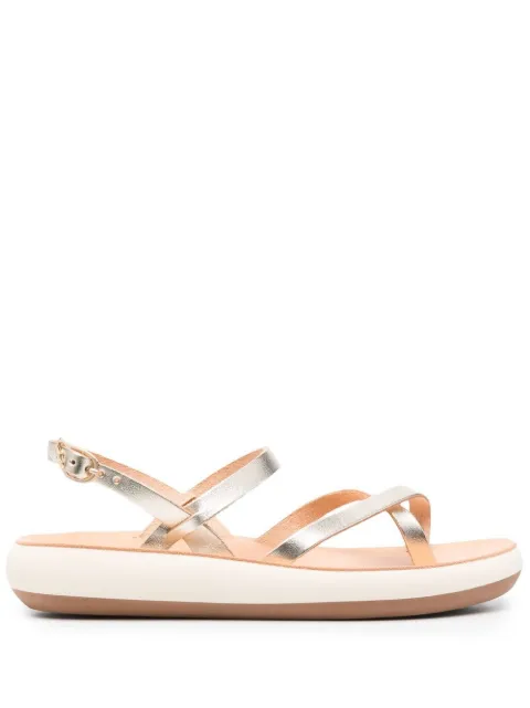 Ancient Greek Sandals Tereza flat sandals Gold TEREZACOMFORTVACHETTAPLATINUM
