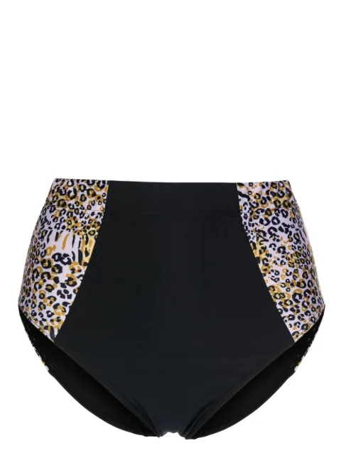Duskii high-waisted leopard-print bikini bottoms Multicolour DLB22075L