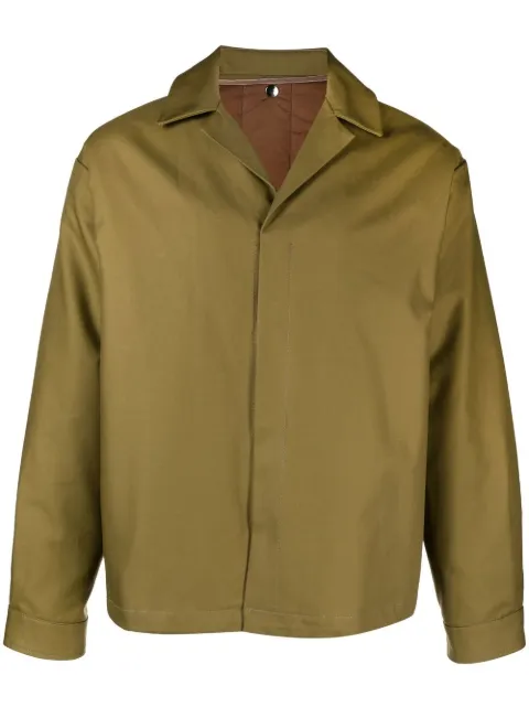 Costumein notched-collar shirt jacket Blue MICHAELAYR