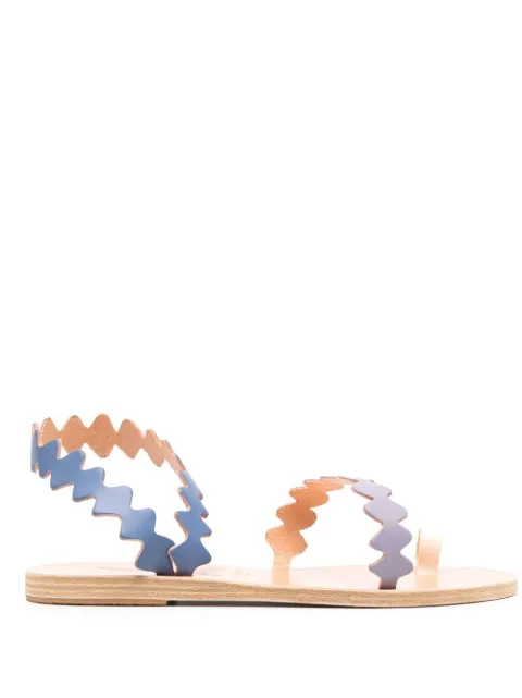 Ancient Greek Sandals Eleftheria Onda sandals Blue ELEFTHERIAONDAVACHETTABLUEMIX