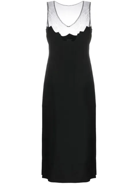 Simone Rocha sleeveless midi dress Black 71410514