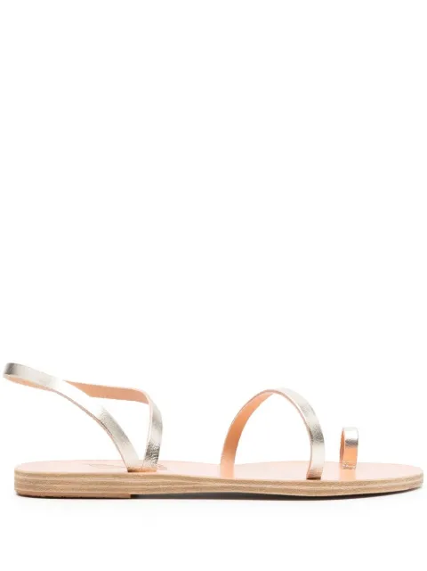 Ancient Greek Sandals Apli Eleftheria metallic-effect sandals Gold APLIELEFTHERIAVACHETTAPLATINUM
