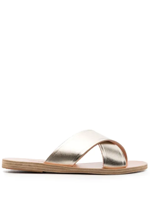 Ancient Greek Sandals Thais metallic-effect sandals Gold THAISVACHETTA