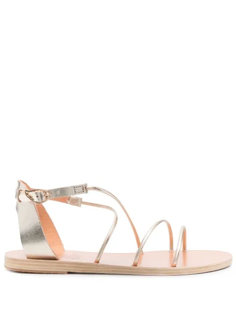 Ancient Greek Sandals Meloivia metallic-effect sandals Gold MELOIVIASYNTHETICLEATHERPLATINUM