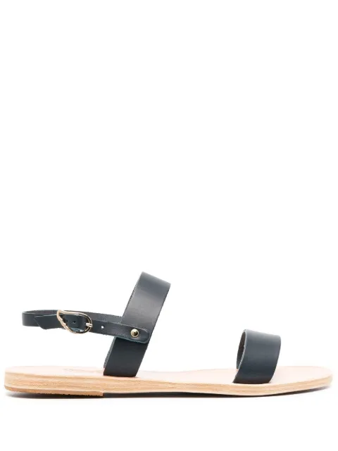 Ancient Greek Sandals Clio leather sandals Blue CLIOVACHETTAMARINE