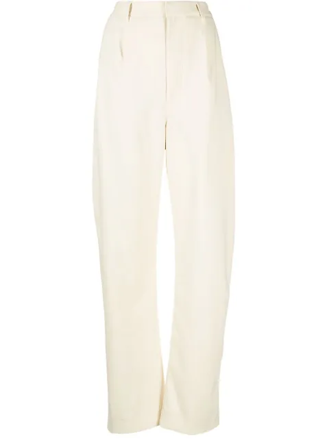 LEMAIRE straight-leg cotton-blend trousers White X221PA446LF842