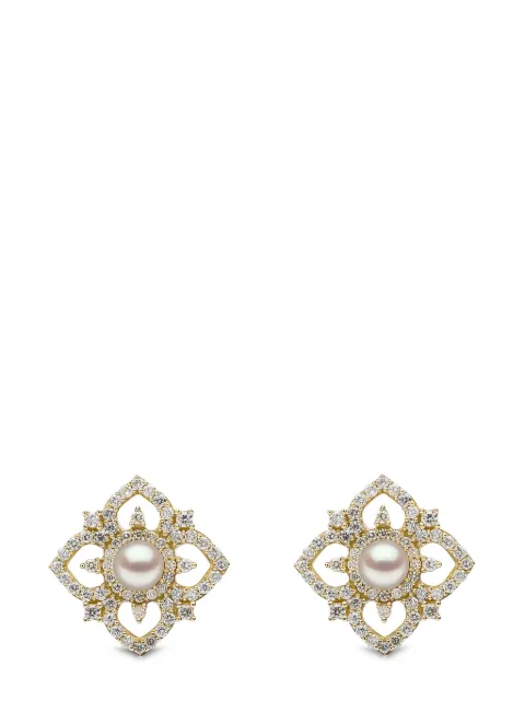 Yoko London 18kt yellow gold Petal pearl and diamond earrings Gold QYE23116X