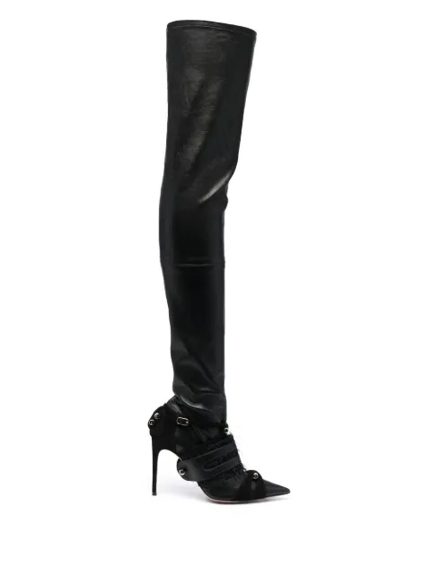 HARDOT thigh-high 105mm boots Black HFMHB11B
