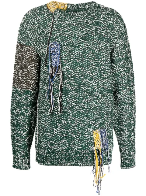 OAMC Astral crew-neck jumper Green 22A28OAK08FLTOA010