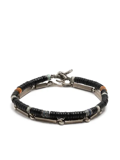 M.Cohen Ovalado link bracelet set Black B104009GLDSLV