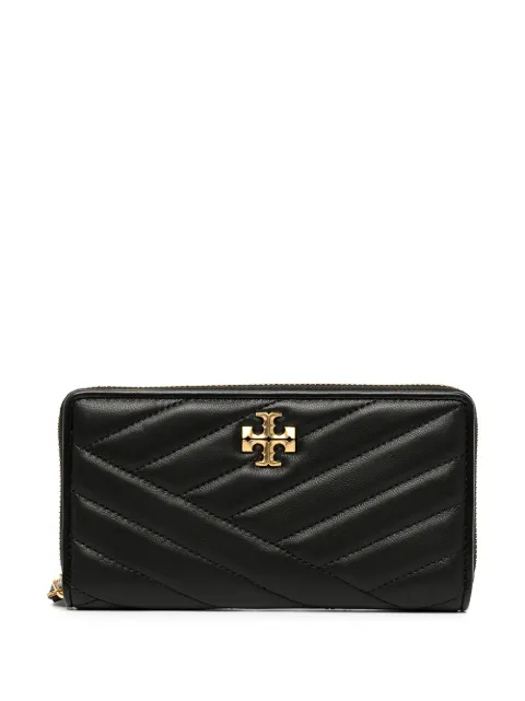 Tory Burch Kira Chevron zipped continental wallet Black 90348
