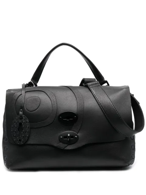 Zanellato foldover top leather satchel Black 068000S0540000
