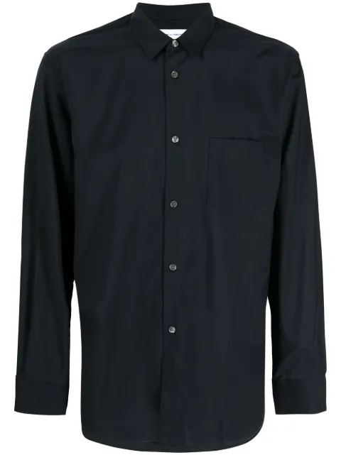 Comme Des Garçons Shirt button-down fitted shirt Blue FZB302