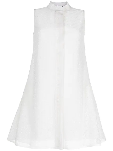 SHIATZY CHEN lace concealed-front vest White 621854