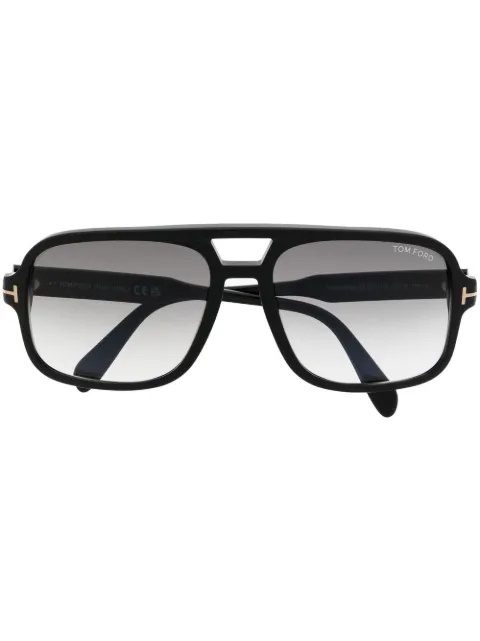 TOM FORD Eyewear pilot-frame tinted sunglasses Black FT08846