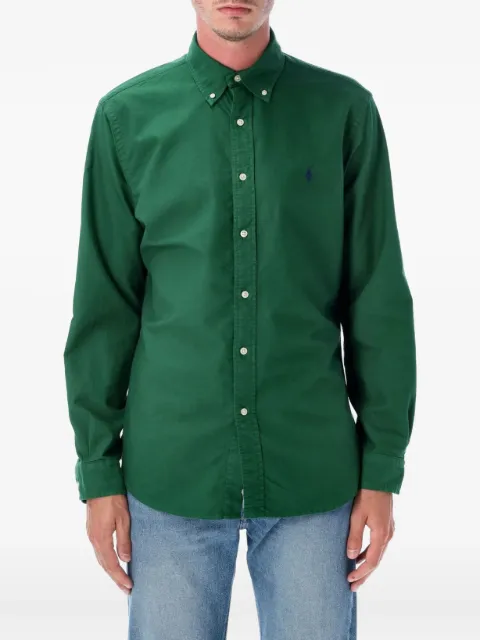 Polo Ralph Lauren embroidered-logo long-sleeve shirt Green 710805564