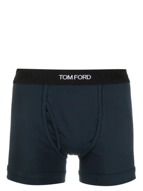 TOM FORD logo-waistband boxer briefs Blue T4LC3104
