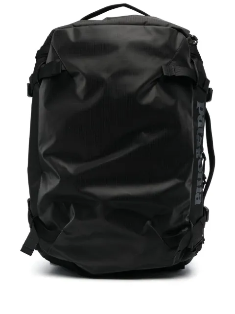Patagonia logo-print recycled polyester backpack Black 49307