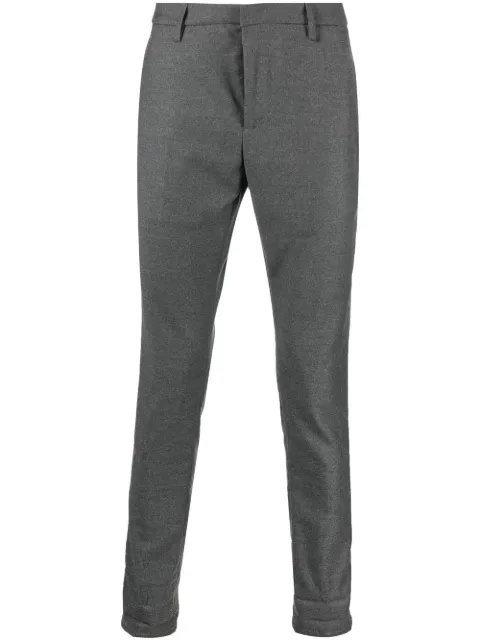 DONDUP virgin-wool tapered trousers Grey UP235WS0105U