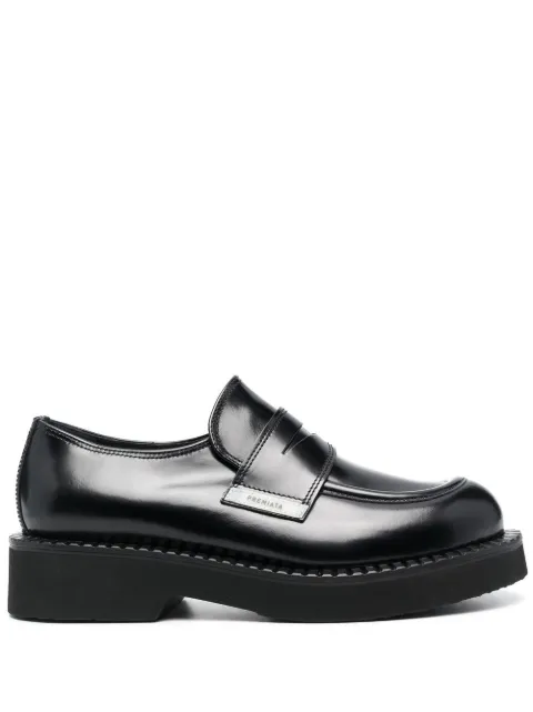 Premiata chunky leather lug loafers Black M6392
