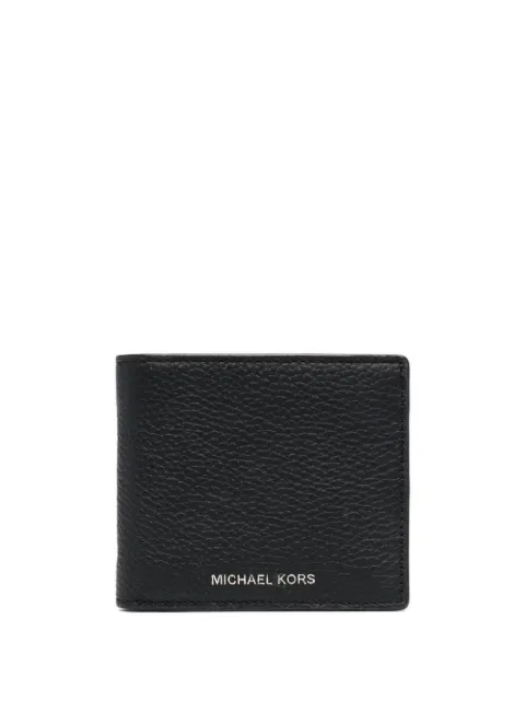 Michael Kors grained-leather bi-fold wallet Black 39S0LHDF1L001
