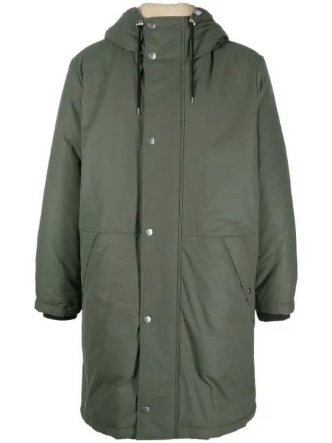 A.P.C. hooded mid-length parka Green COEZVH30179