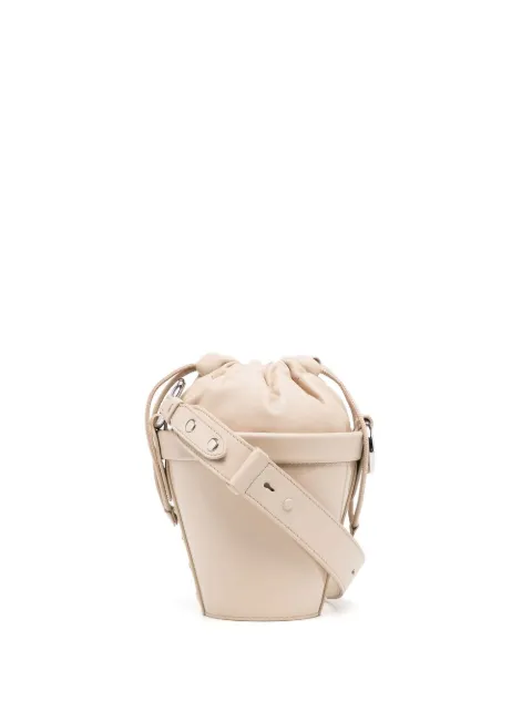Maison Margiela mini Fire leather bucket bag Brown SB3WG0042P5135