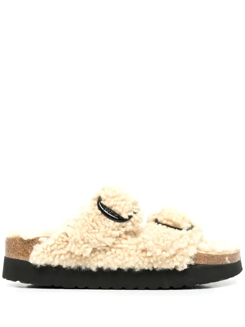 Birkenstock Arizona Big Buckle shearling slides Neutrals 1017642